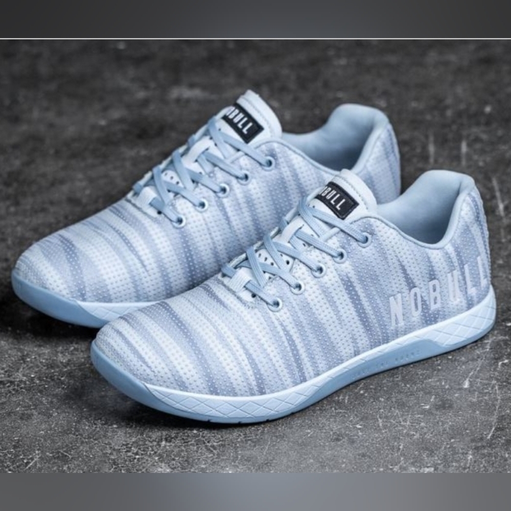 NoBull Ice Burst Trainers Grey Blue Women 11 Men 9.5